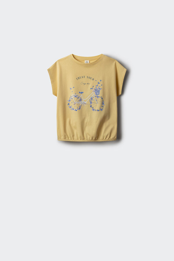 Springfield Kids T-shirt bicicleta menina estampado
