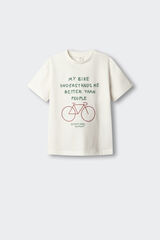 Springfield Kids T-shirt de manga curta "My Bike" para menino bege