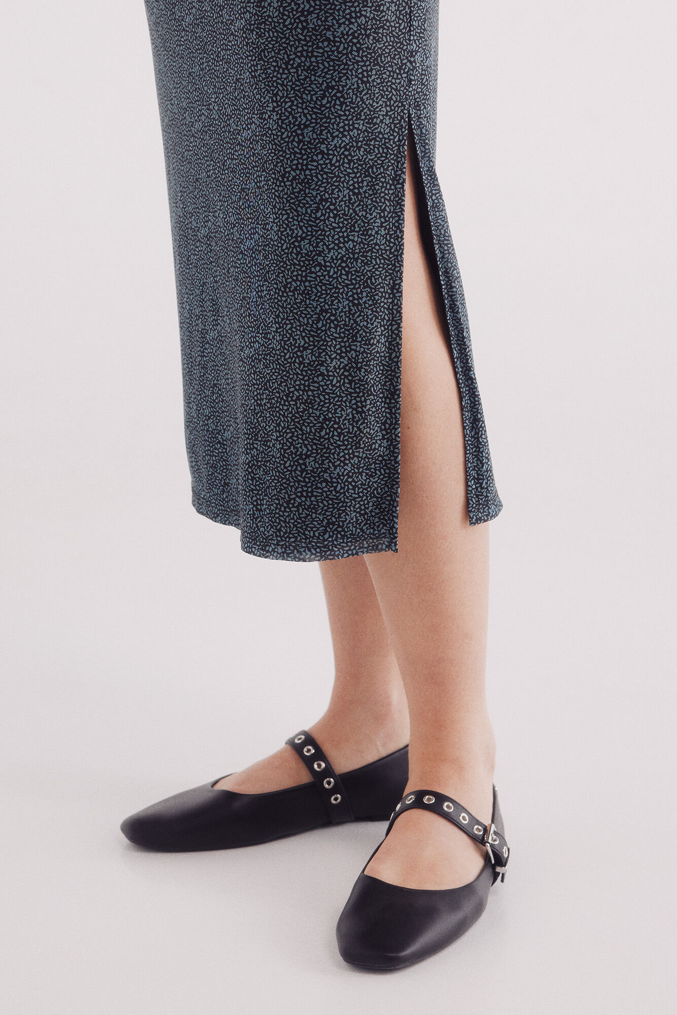 Springfield Saia midi de chiffon estampada