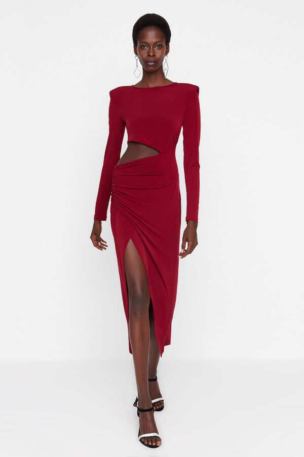 Trendyol Vestido de noite midi  estampado