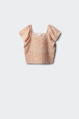 Springfield Kids Top flores menina bege