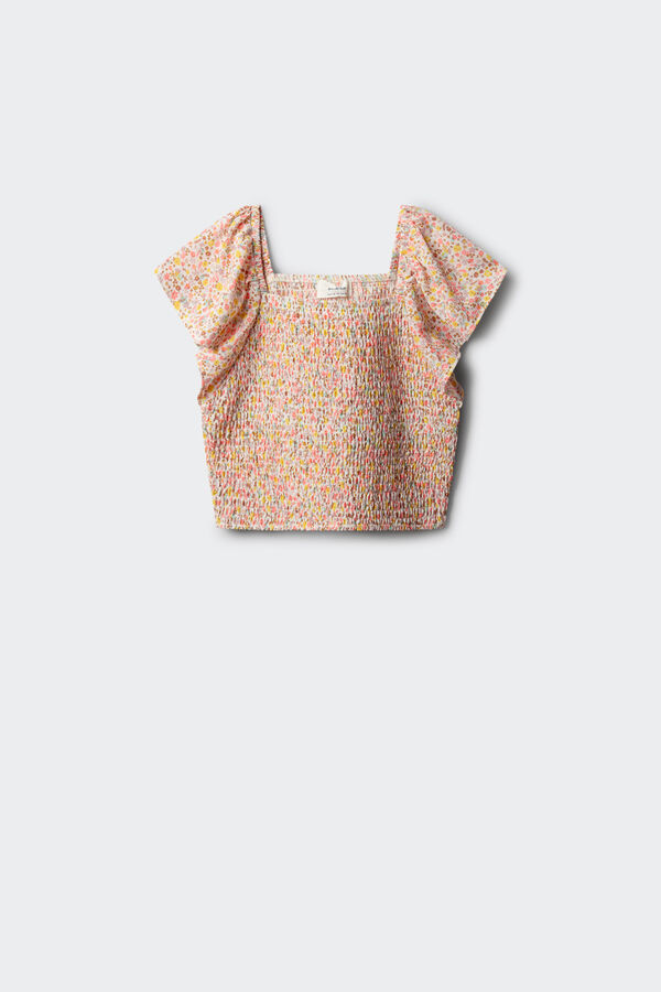 Springfield Kids Top flores menina bege