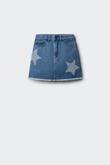 Springfield Kids Saia jeans estrelas menina azul