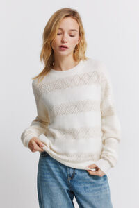 Springfield Camisola pointelle riscas lurex