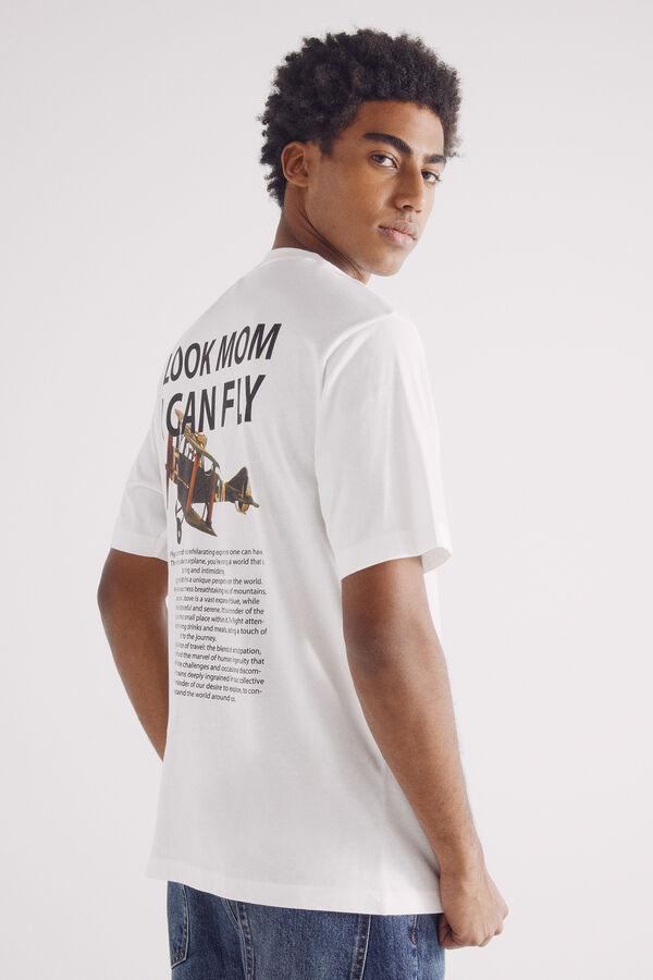 Springfield camiseta eu posso voar bege