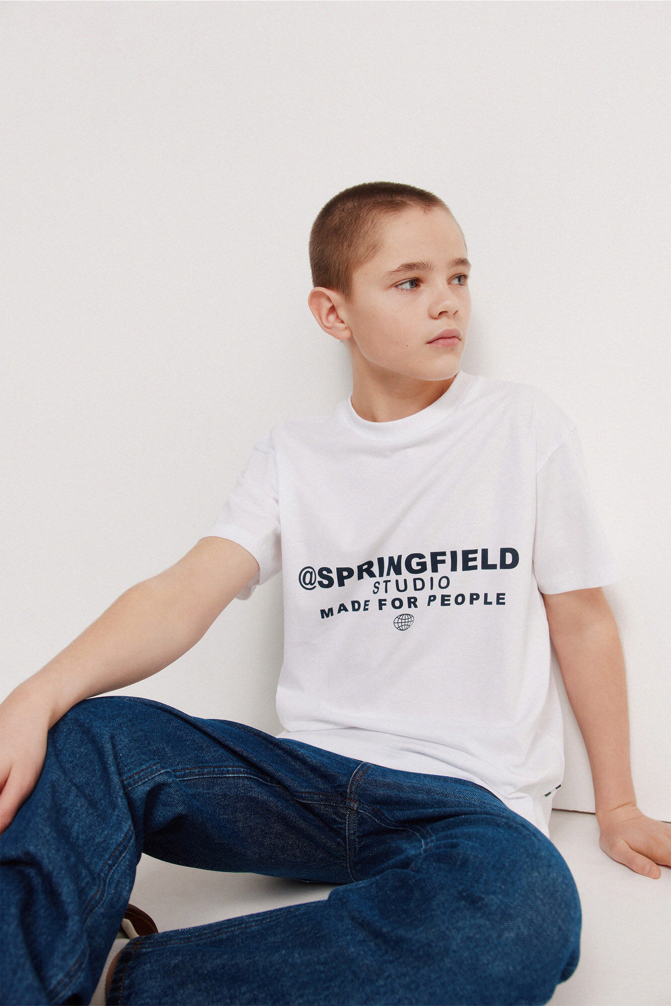 Springfield Kids T-shirt manga curta boxy para crian&ccedil;a