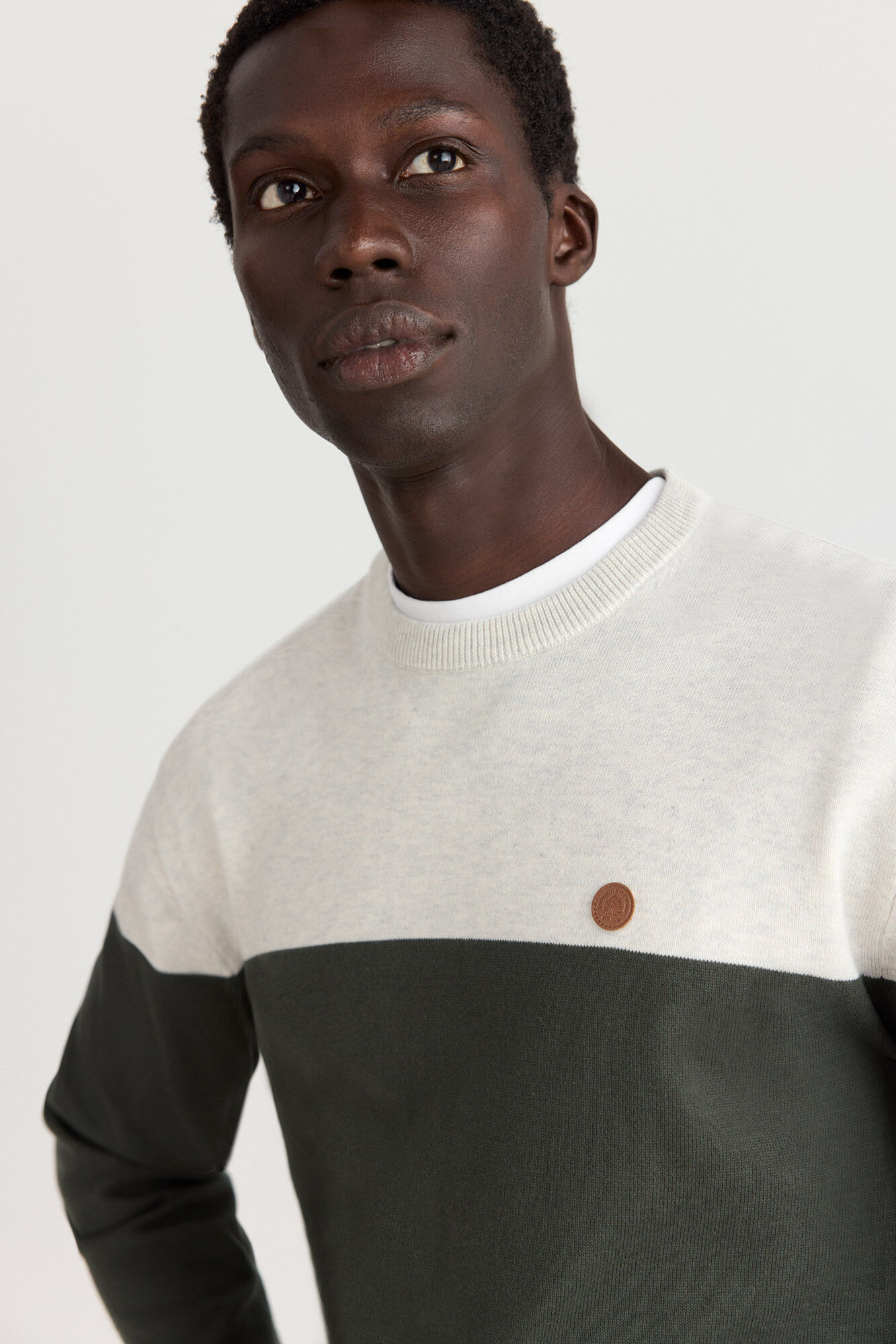 Springfield Camisola b&aacute;sica em blocos de cor
