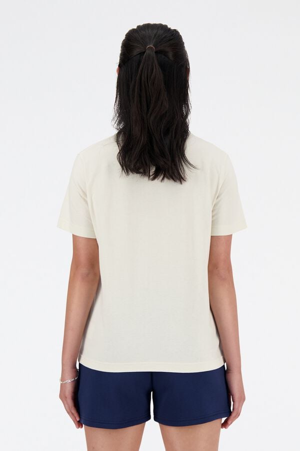 New Balance T-shirt de manga curta bege