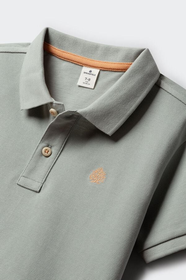 Springfield Kids Polo b&aacute;sico para menino azul