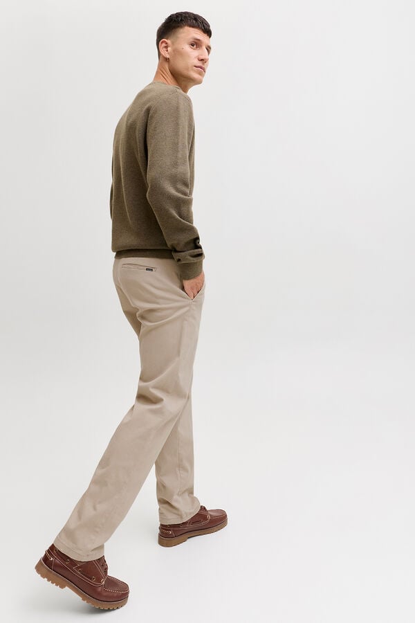 Jack & Jones Cal&ccedil;as cal&ccedil;as chino descontra&iacute;das cru