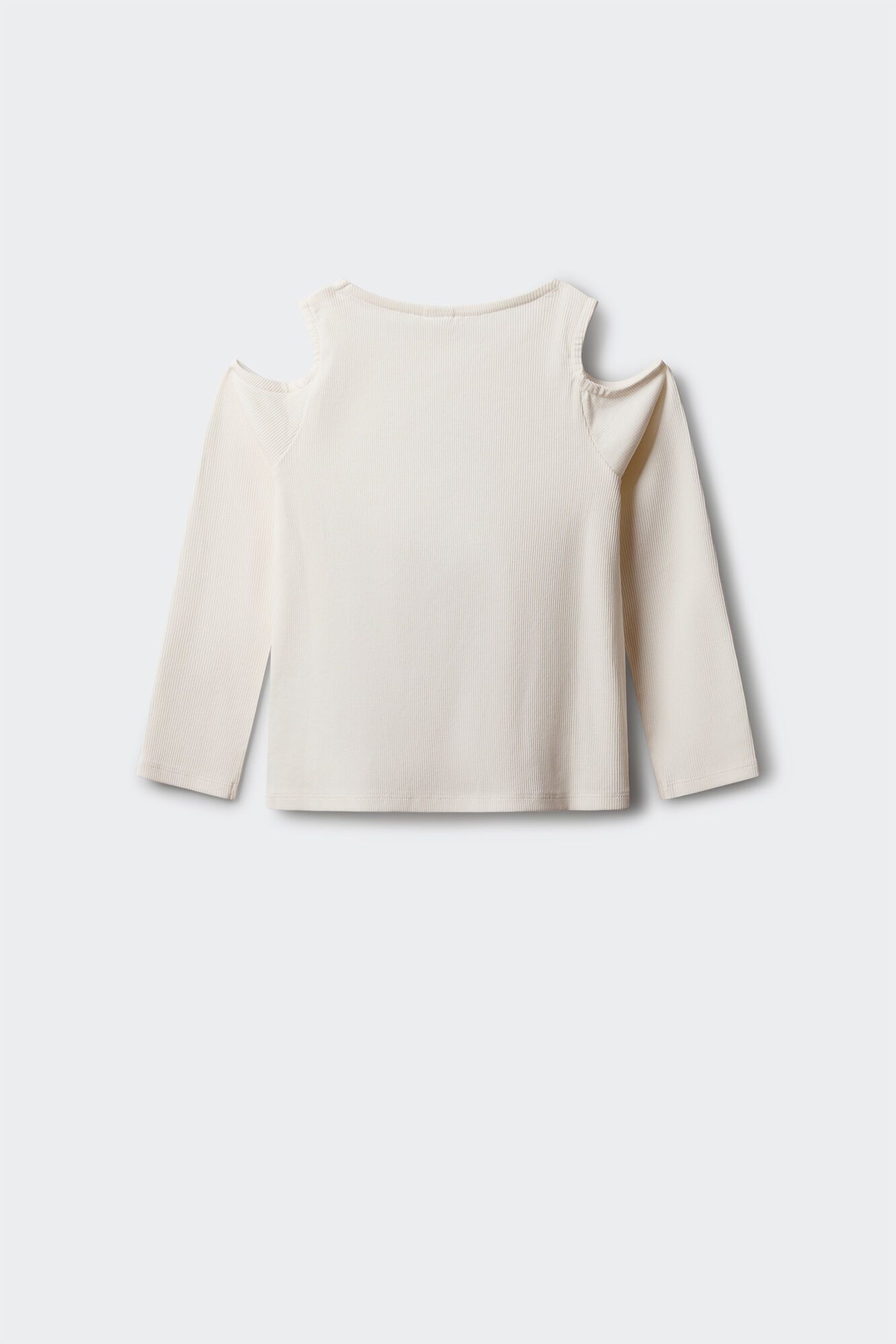 Springfield Kids T-shirt manga comprida ombro descoberto canelada de menina