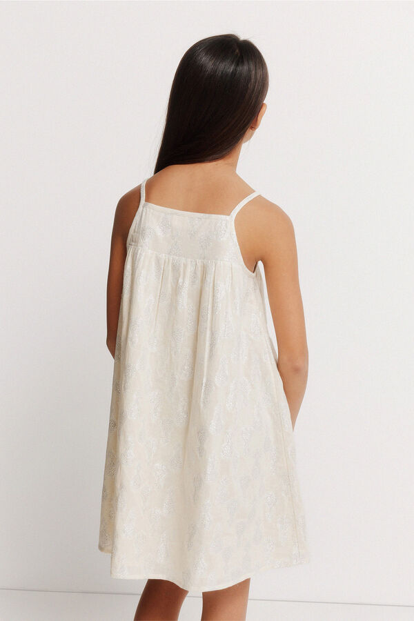 Springfield Kids Vestido menina de lurex castanho