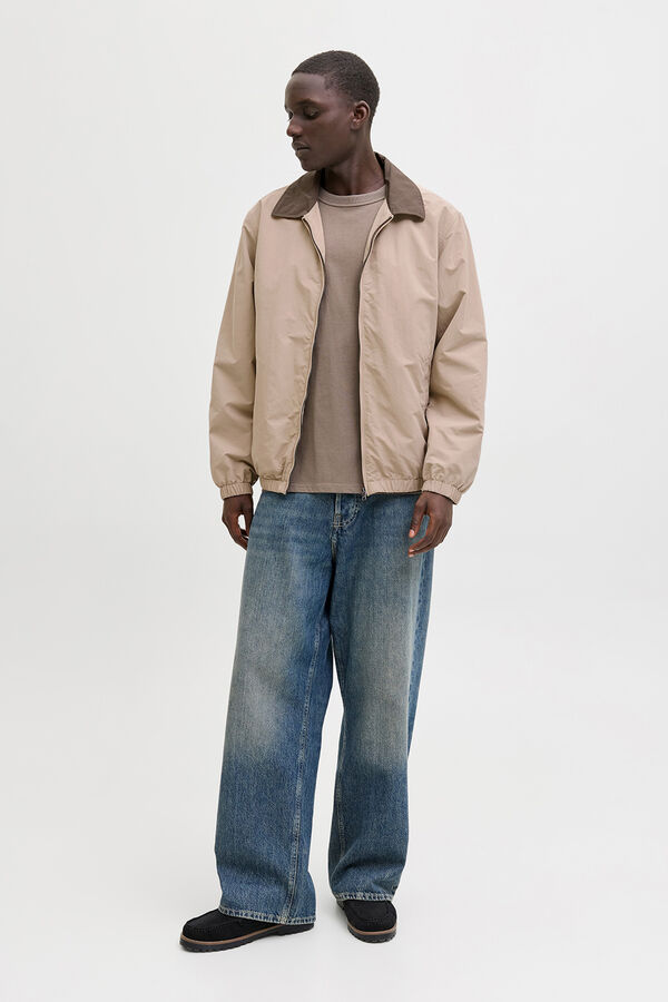 Jack & Jones Jaqueta curta com barra franzida cru