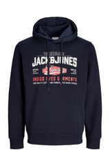 Jack & Jones PLUS Sweatshirt regular com capuz azul