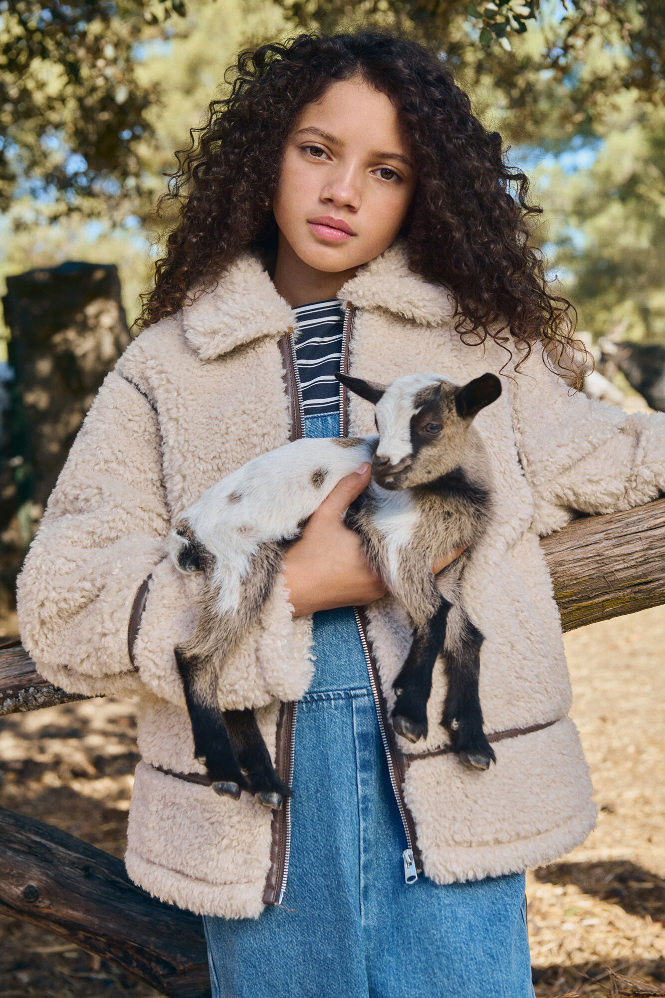 Springfield Kids Girl's faux shearling jacket