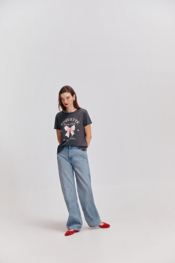 Springfield Camiseta "Coquette" gris