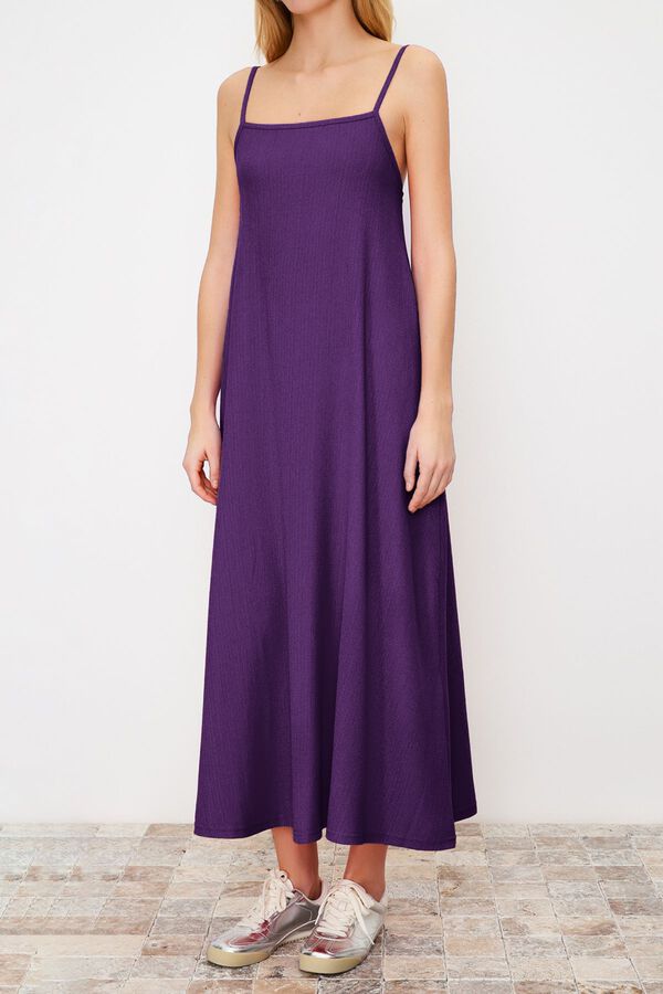 Trendyol Vestido maxi com costas abertas rosa