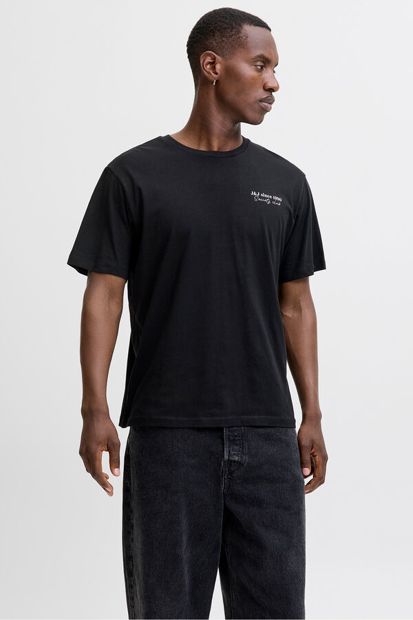 Jack & Jones Pacote com 2 camisetas de modelagem regular preto