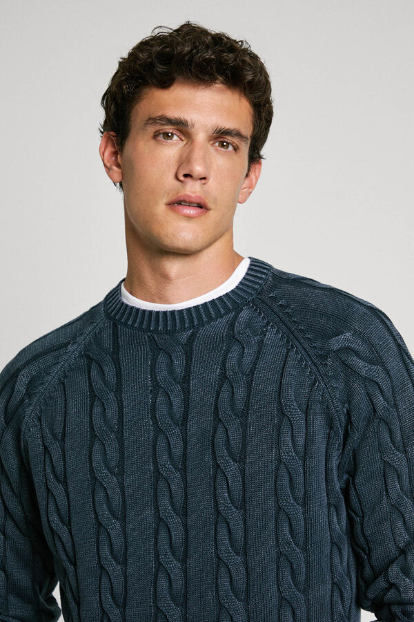 Pepe Jeans Jersey de cuello redondo azul
