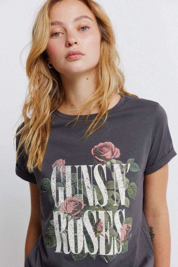 Springfield T-shirt manga curta cinzento