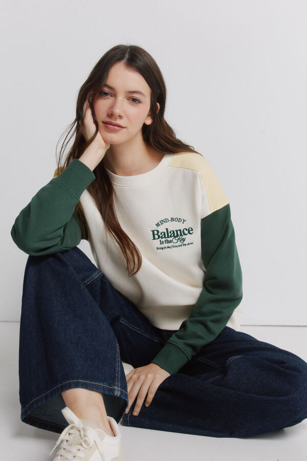 Springfield Sweatshirt tricolor bege
