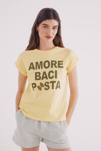 Springfield Camiseta "Amo macarrão baci"
