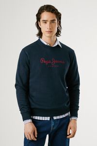 Pepe Jeans Sweatshirt Gola Redonda Com Logo