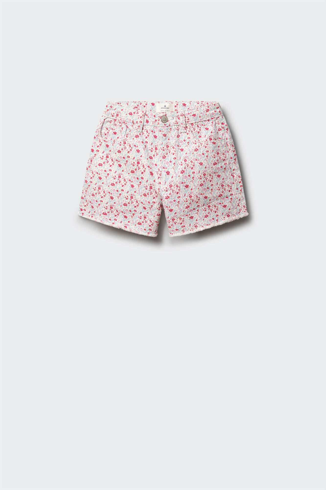 Springfield Kids Short sarga flores ni&ntilde;a