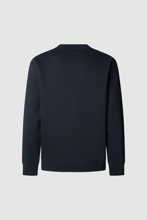 Pepe Jeans Sweatshirt Gola Redonda Com Logo azul
