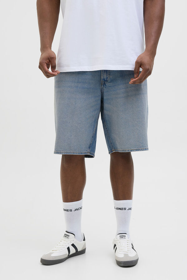 Jack & Jones PLUS Shorts denim PLUS com ajuste folgado azul