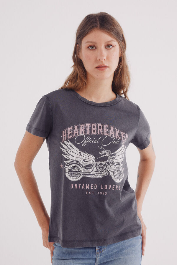 Springfield Camiseta "Heartbreaker" gris