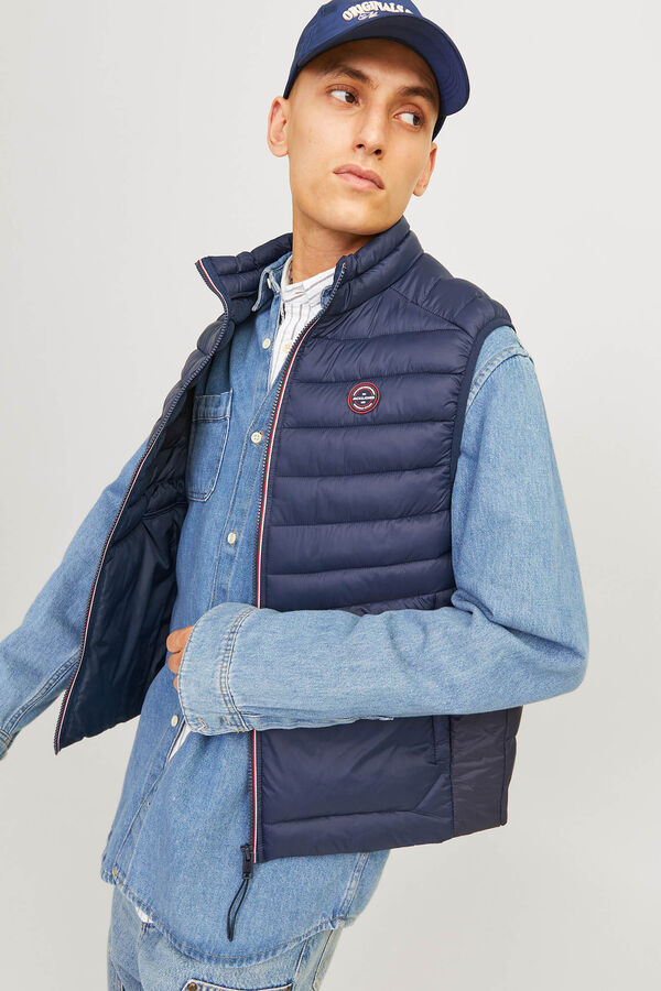 Jack & Jones gola Colete azul