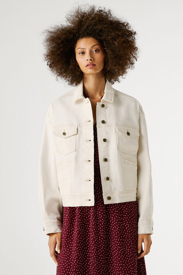 Pepe Jeans Casaco denim  bege