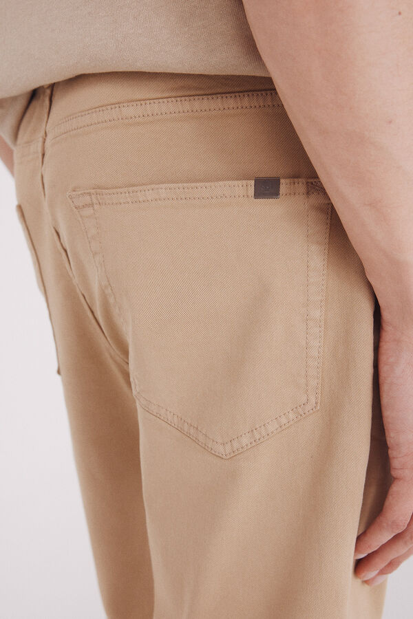 Springfield Calça slim fit com 5 calça castanho