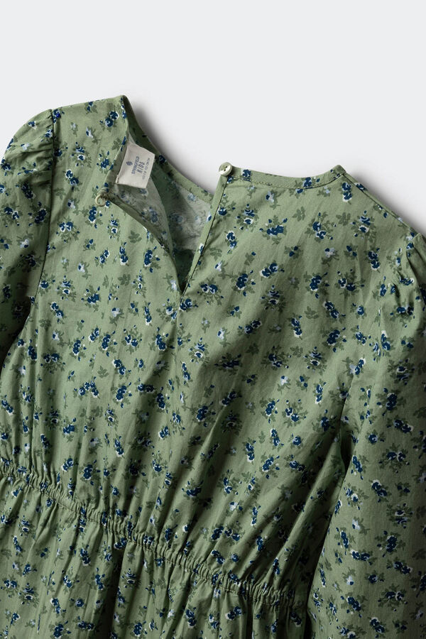 Springfield Kids Vestido flores menina verde