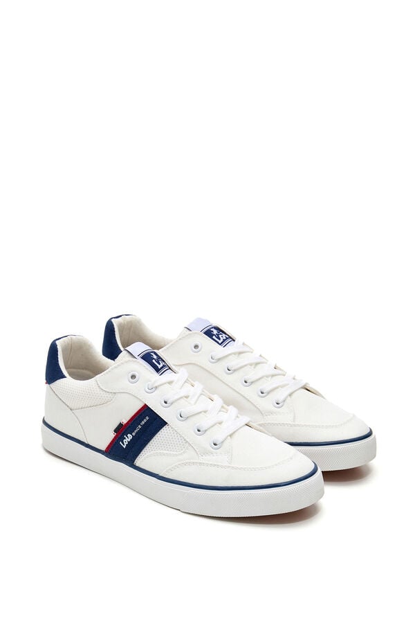 Lois Bamba t&ecirc;xtil com atacadores branco