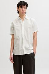 Jack & Jones Camisa regular fit em linho branco