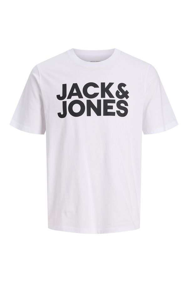 Jack & Jones T-shirt de manga curta com logo branco