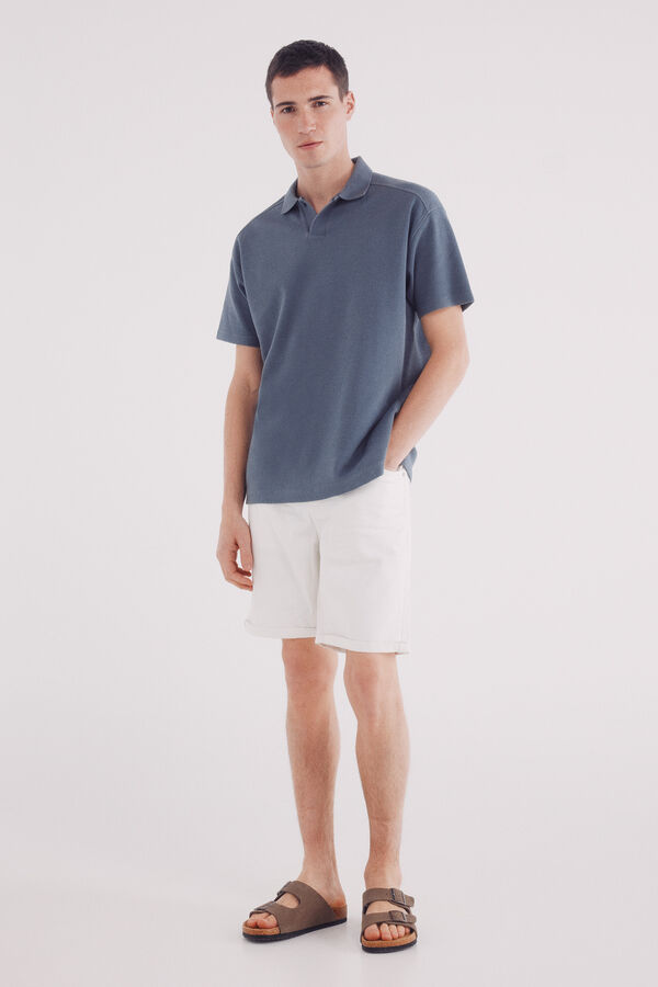 Springfield Bermuda color lavada slim fit estampado