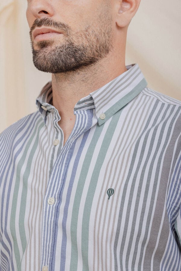 Celopman Camisa Oxford verde