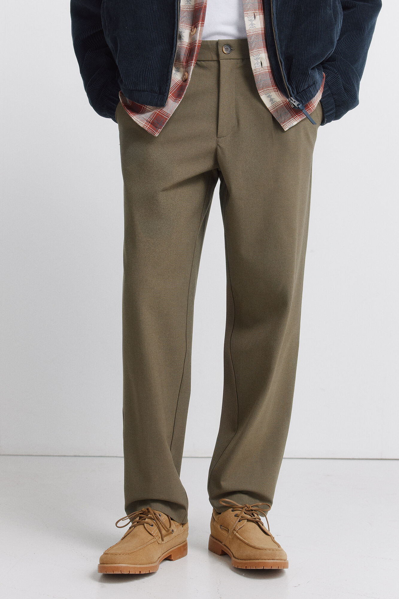 Springfield Pantal&oacute;n comfort pliegues relaxed fit