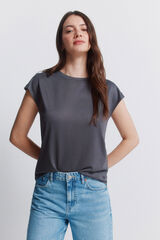 Springfield Basic studded T-shirt grey