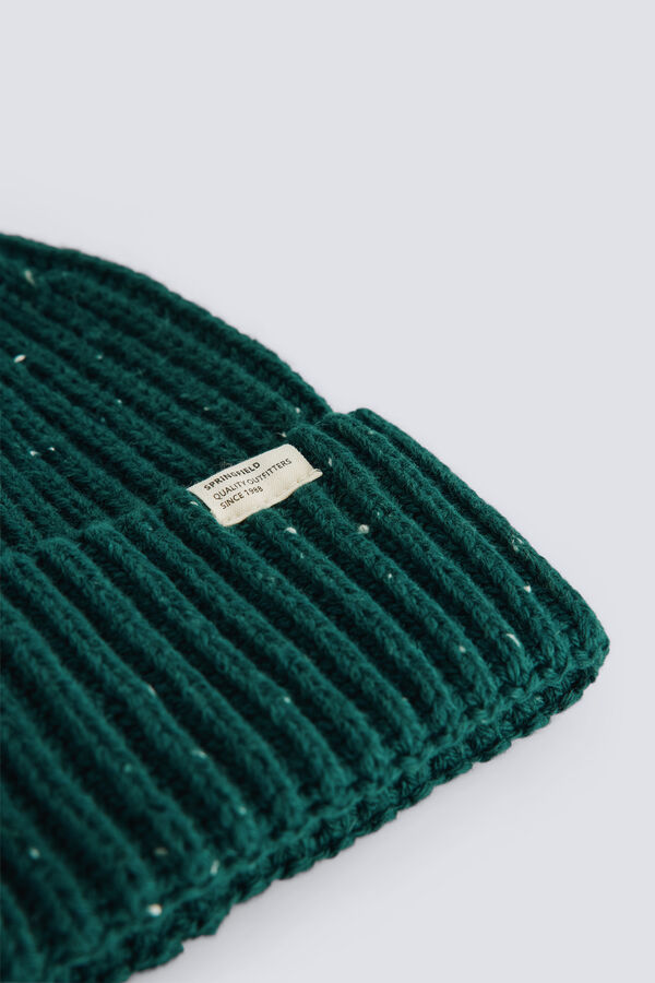 Springfield Bon&eacute; de malha Neps verde