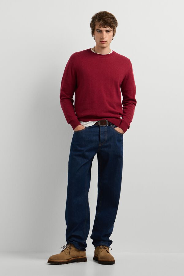 Pepe Jeans Camisola de gola redonda vermelho