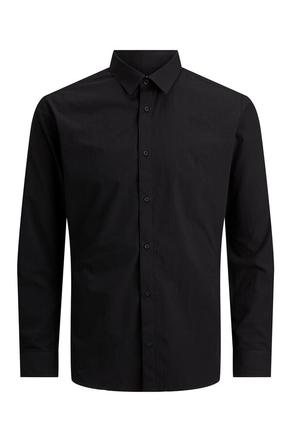 Jack & Jones poplin dress shirt black