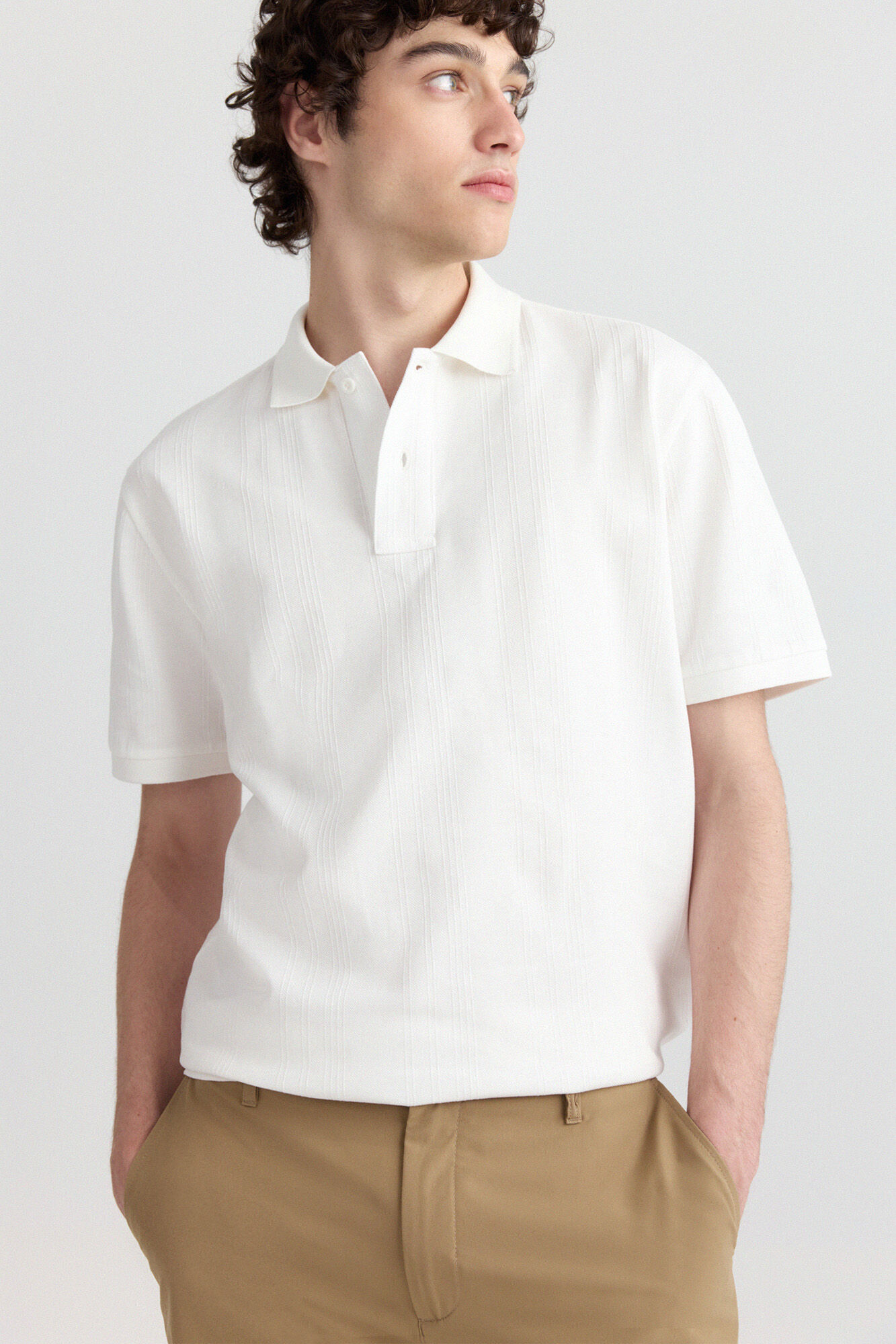 Springfield Polo slim fit com estrutura