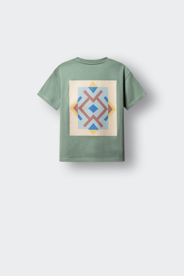 Springfield Kids T-shirt &eacute;tnica de crian&ccedil;a verde