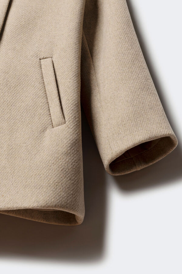 Springfield Kids Sobretudo de tecido trespassado para menina cru