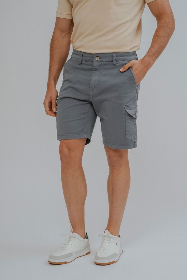 Celopman Bermuda chino cargo azul
