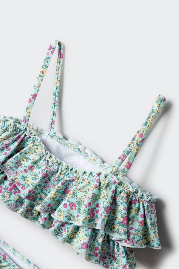Springfield Kids Biqu&iacute;ni de flores para menina verde